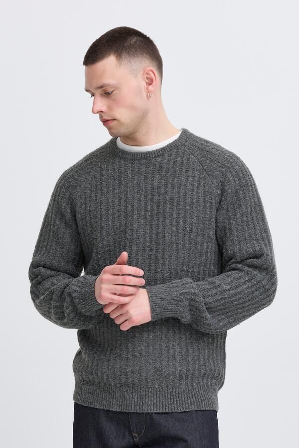 Blend Gebreide pullover met ronde hals model 'DEXTER' - Foto 6