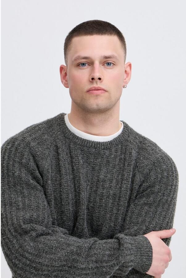 Blend Gebreide pullover met ronde hals model 'DEXTER' - Foto 3