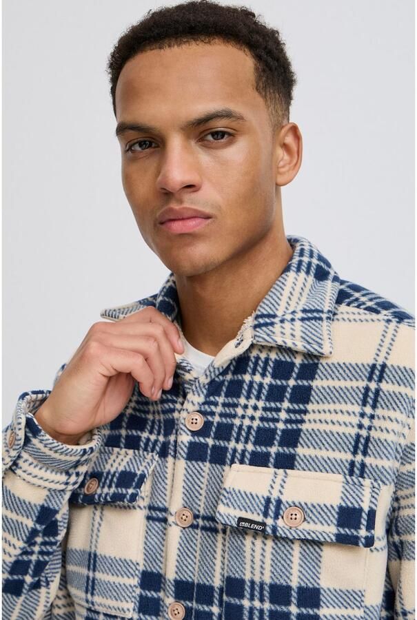 Blend Regular fit vrijetijdsoverhemd met kentkraag model 'BAKI' - Foto 3