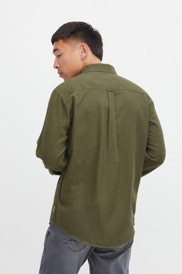 Blend gemêleerd regular fit overhemd BHBurley winter moss - Foto 4