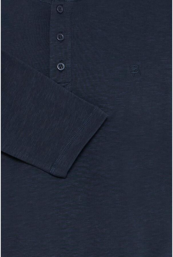Blend Shirt met lange mouwen en korte knoopsluiting model 'BRAT' - Foto 2