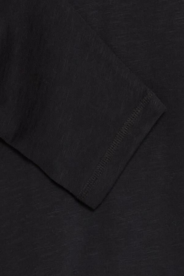 Blend Shirt met lange mouwen en korte knoopsluiting model 'BRAT' - Foto 5