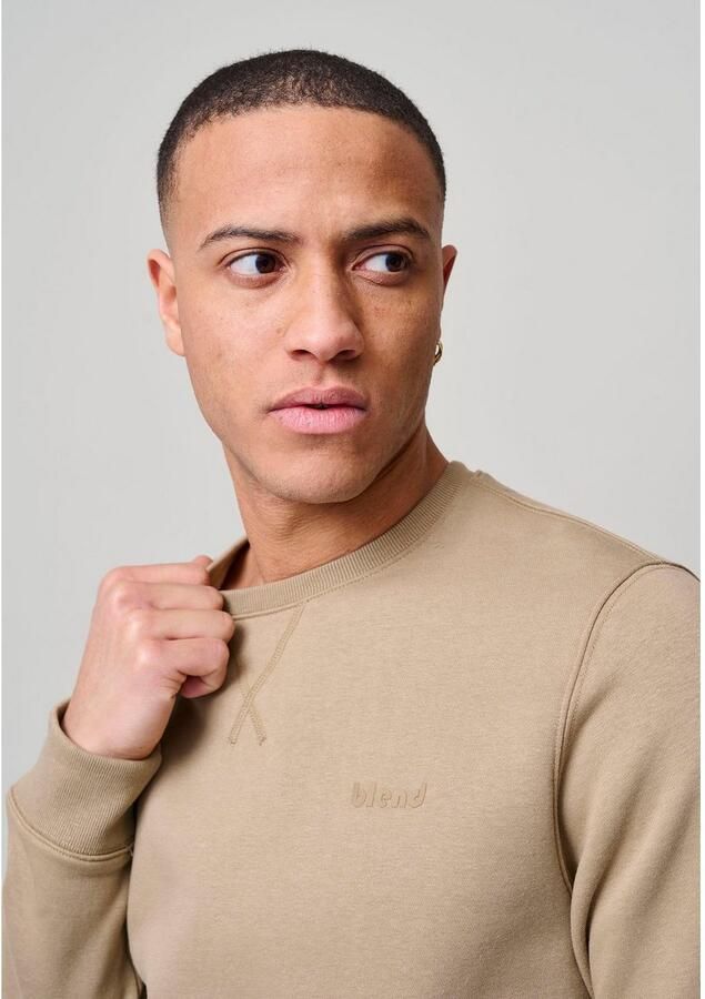 Blend Sweatshirt met ribboorden model 'Downton' - Foto 2