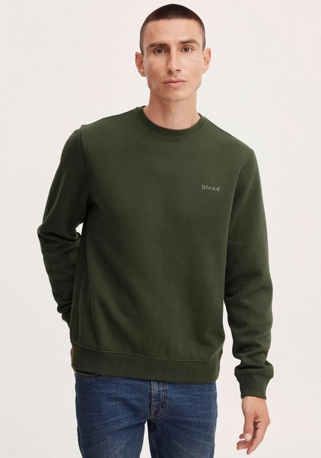 Blend Sweatshirt met ribboorden model 'Downton' - Foto 3