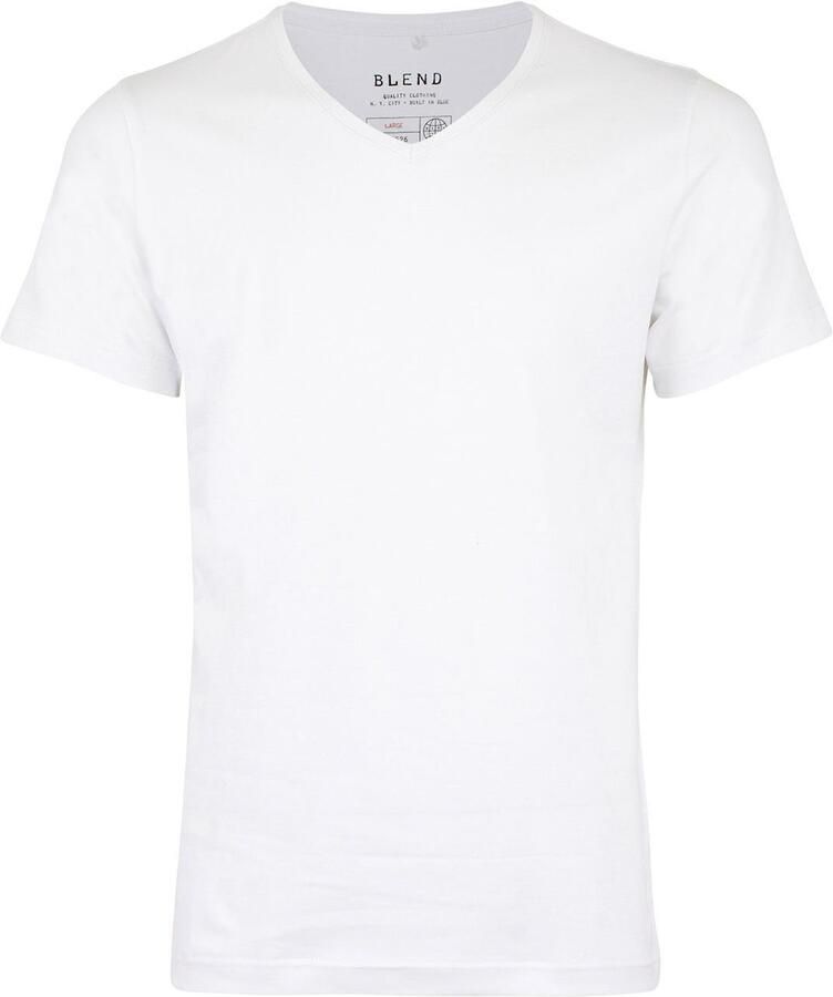 Blend basic T-shirt (set van 2) wit - Foto 2