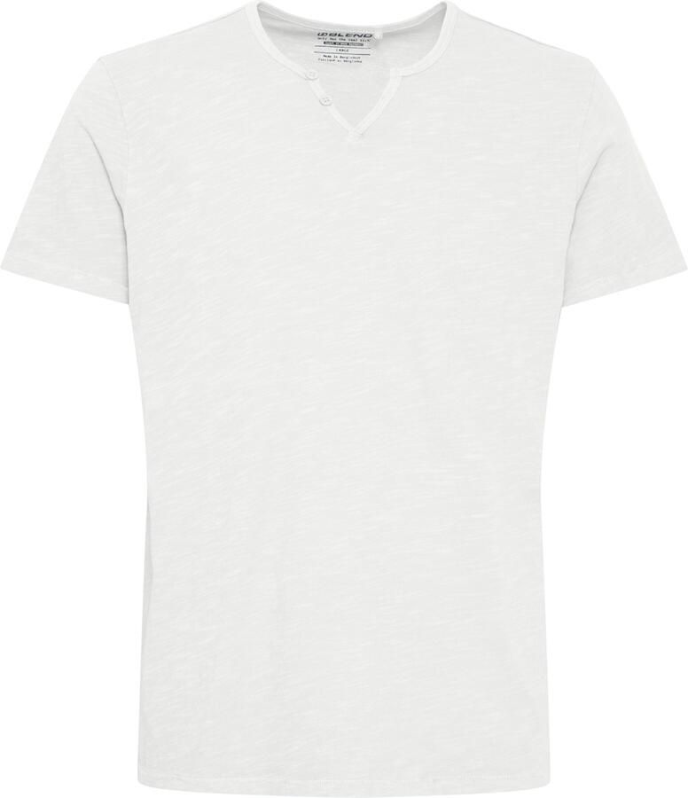 Blend T-shirt BHAshton split neck tee met decoratieve knoopdetail bij de halslijn - Foto 6