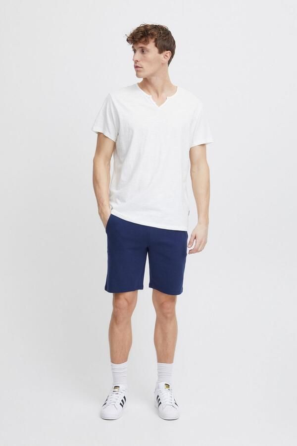 Blend T-shirt BHAshton split neck tee met decoratieve knoopdetail bij de halslijn - Foto 5