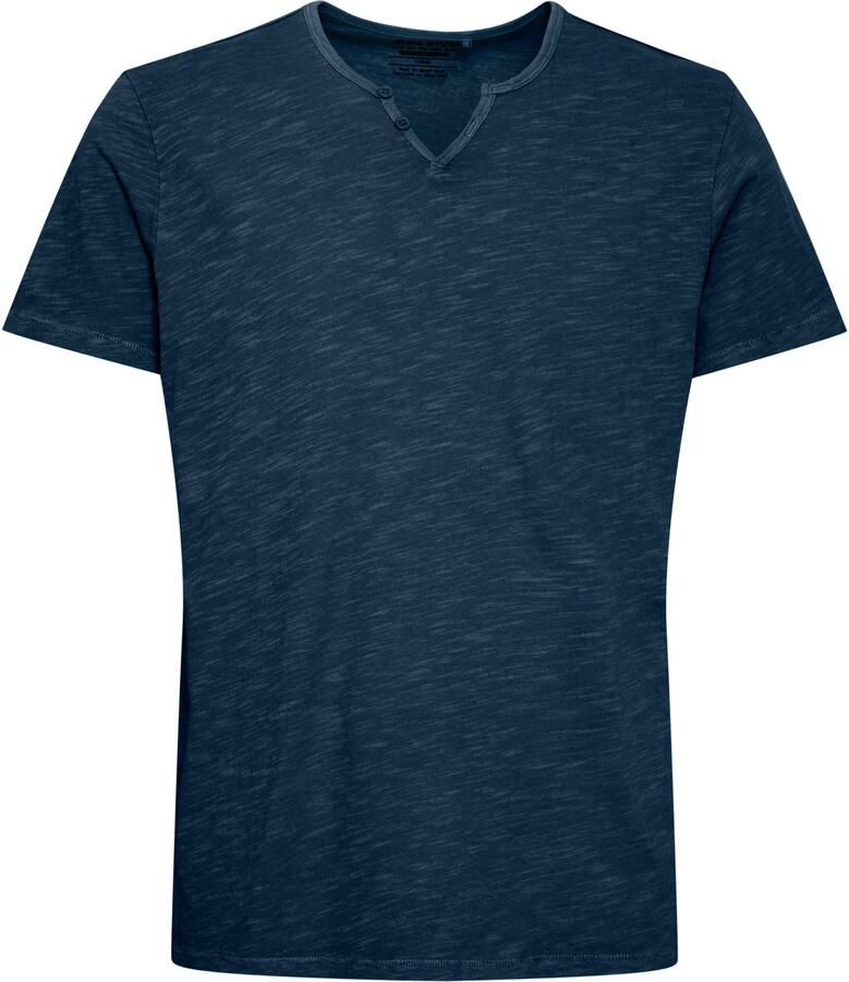 Blend T-shirt BHAshton split neck tee met decoratieve knoopdetail bij de halslijn - Foto 6