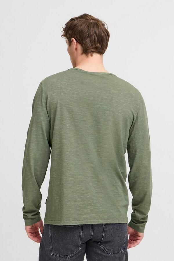 Blend Shirt met lange mouwen en korte knoopsluiting model 'IVALDE' - Foto 4