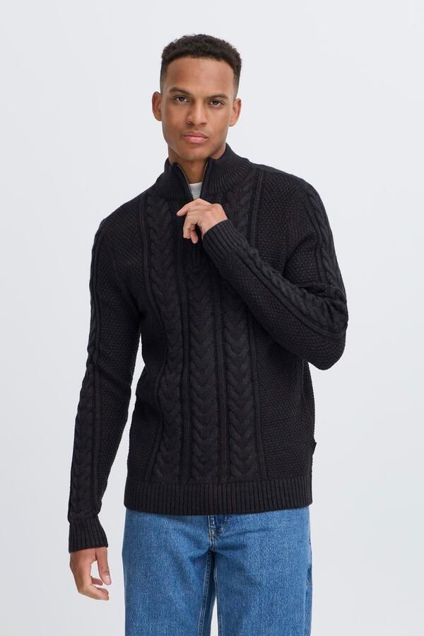 Blend Gebreide pullover met ritssluiting model 'BASIM' - Foto 6