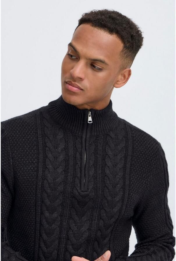 Blend Gebreide pullover met ritssluiting model 'BASIM' - Foto 2