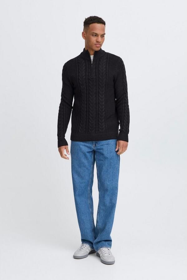 Blend Gebreide pullover met ritssluiting model 'BASIM' - Foto 5