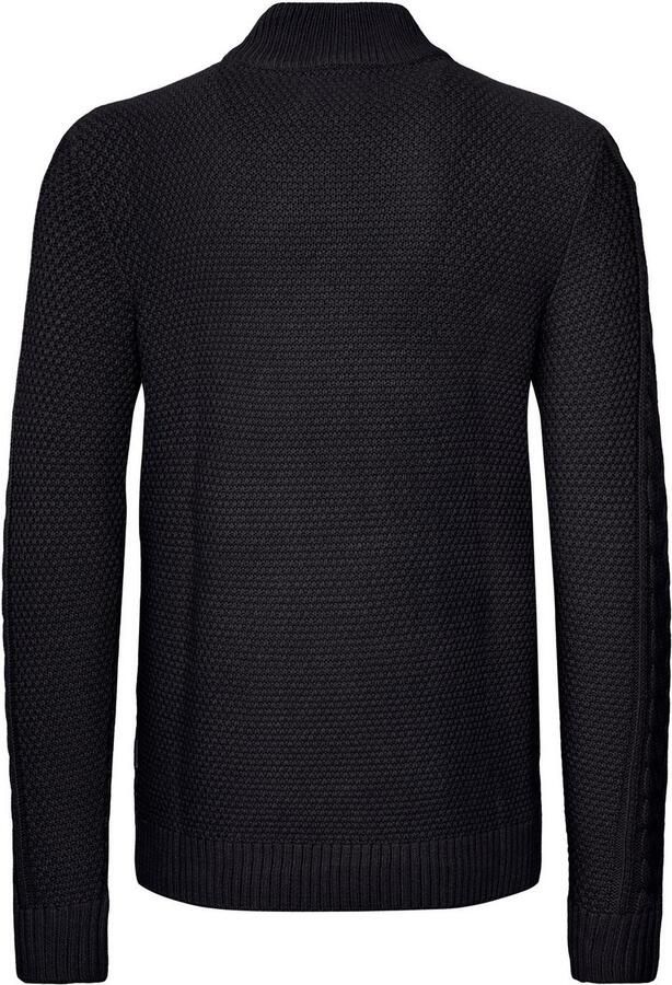 Blend Gebreide pullover met ritssluiting model 'BASIM'