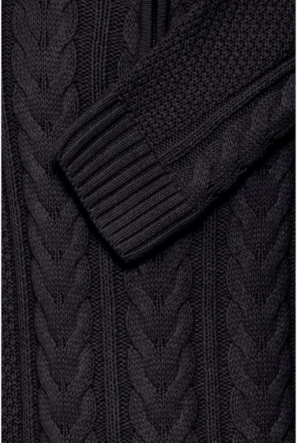 Blend Gebreide pullover met ritssluiting model 'BASIM' - Foto 3