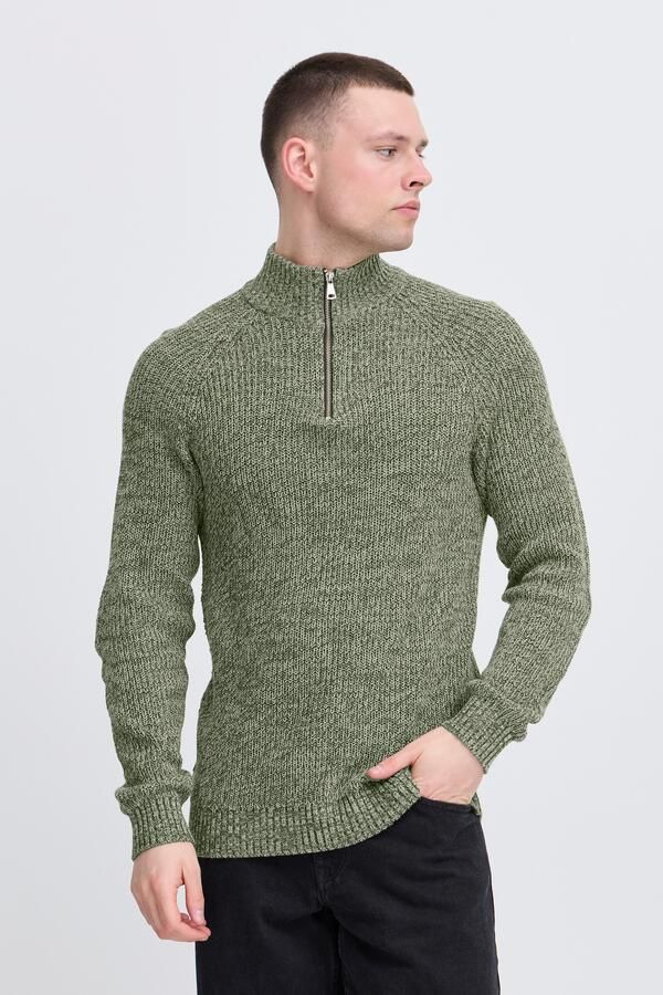 Blend Slim fit gebreide pullover met ritssluiting model 'Darik' - Foto 6