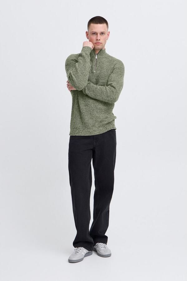 Blend Slim fit gebreide pullover met ritssluiting model 'Darik' - Foto 5