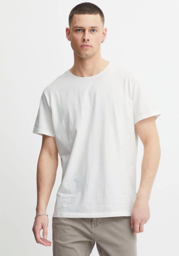 Blend T-shirt met labelstitching model 'Dinton'