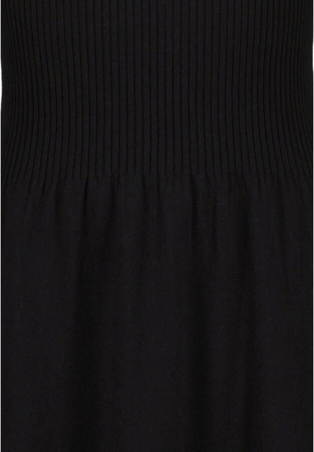 Blue Seven Gebreide jurk in geweldig ribbreisel met hoog viscosegehalte