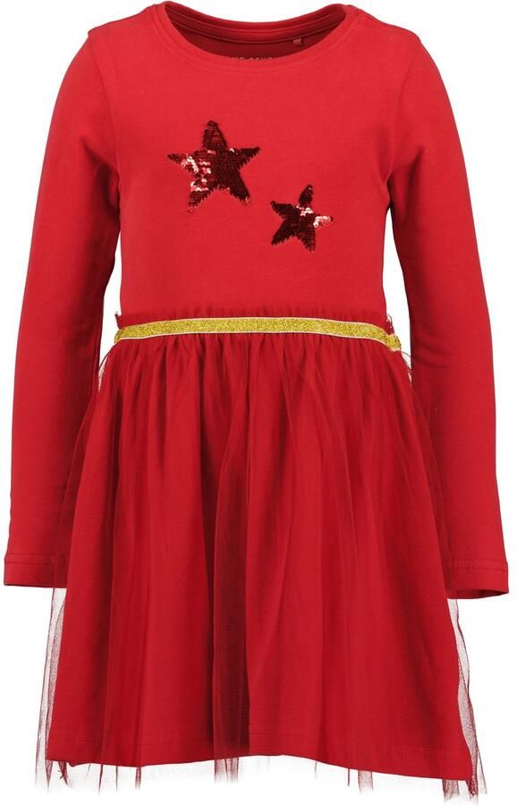 Blue Seven Jerseyjurk met sterrenmotief van omkeerbare pailletten