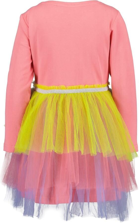 Blue Seven Jerseyjurk met tule volants en eenhoornmotief - Foto 2