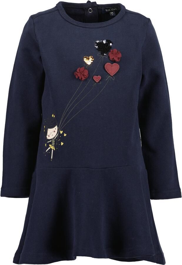 Blue Seven Sweatjurk met geweldig frontmotief met wisselpailletten en tule applicatie - Foto 3