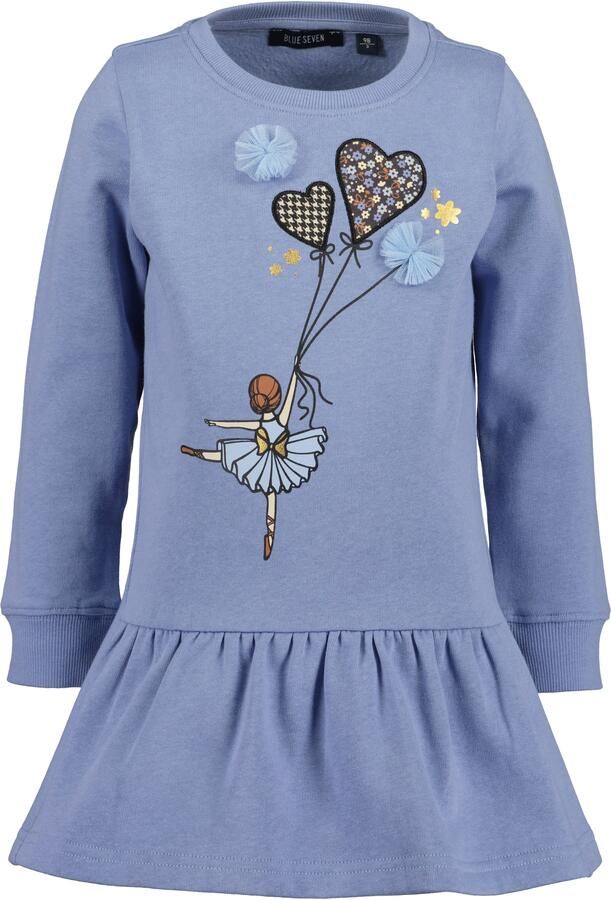 Blue Seven Sweatjurk met hoogwaardig frontmotief met tule applicatie - Foto 3