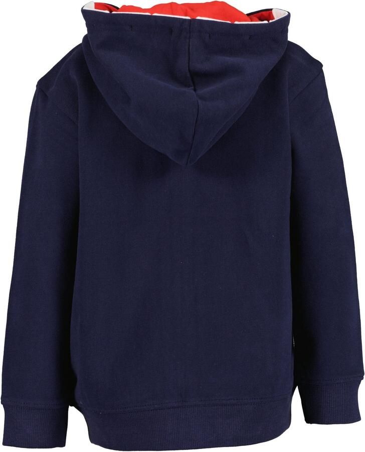 Blue Seven Sweatvest met bijzondere details op de capuchon en kleine borstborduursel