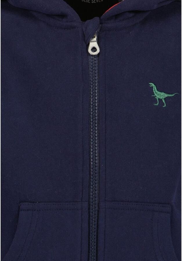 Blue Seven Sweatvest met bijzondere details op de capuchon en kleine borstborduursel - Foto 3