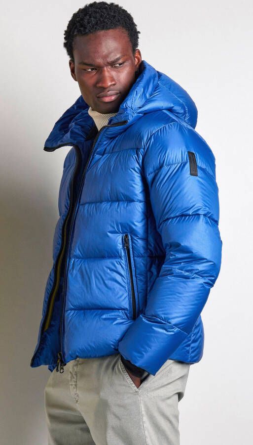 BomBoogie Helsinki Donsjas Puffy Micro-Ripstop Nylon Blauw Heren