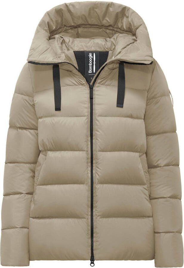BomBoogie Rome Jacket Gewatteerde jas van gerecycled nylon Beige Dames
