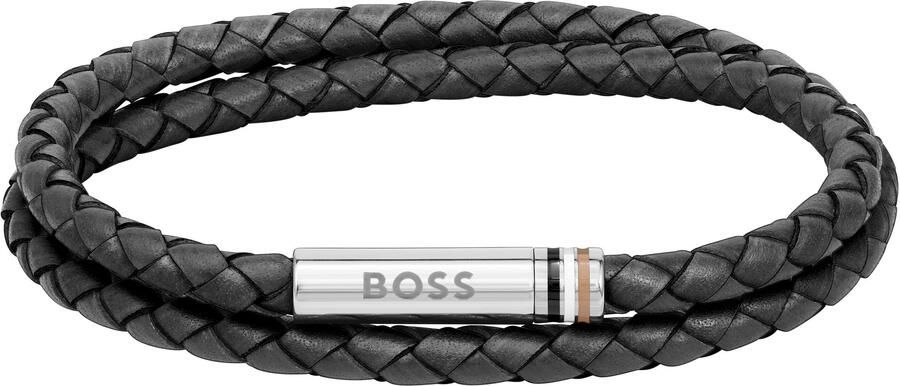 Boss Armband Sieraden roestvrij staal leren armband wikkelarmband ARES voor hoodie shirt jeans sneakers ondergoed hugo orange!
