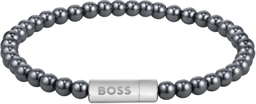 Boss Armband SPHERE BEADS met onyx of hematiet - Foto 2