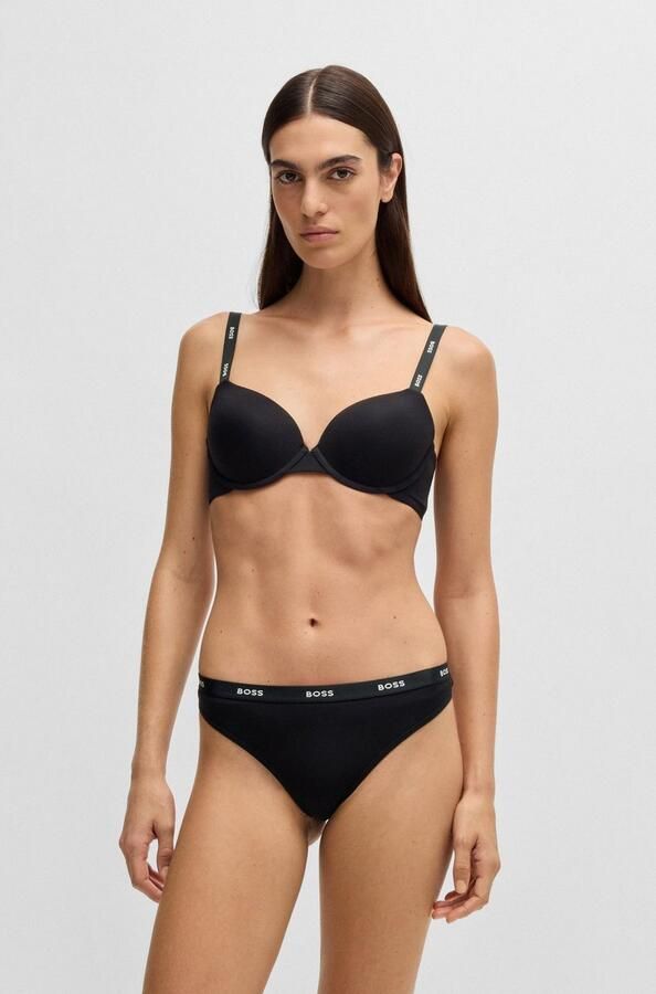 BOSS Beugel-bh UNDERWIRE BRA CI met tekst op de schouderbanden - Foto 7