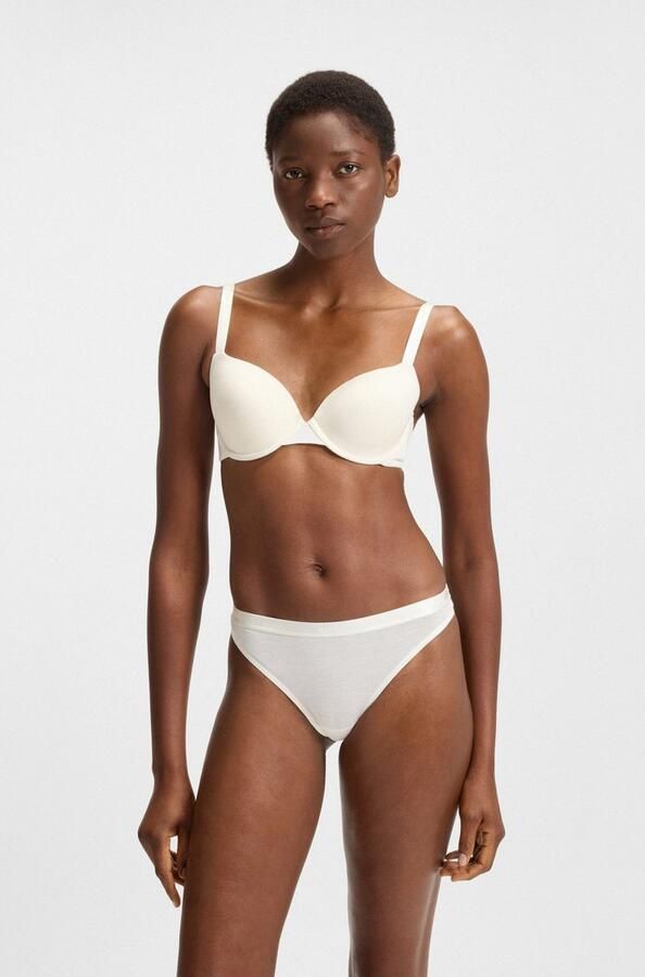 BOSS Beugel-bh UNDERWIRE BRA CI met tekst op de schouderbanden - Foto 8