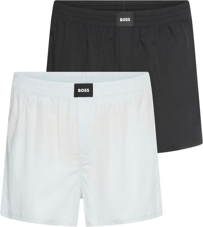 BOSS Boxershort 2P Boxer S. CW Peach met logopatch op de tailleband (set 2 stuks)