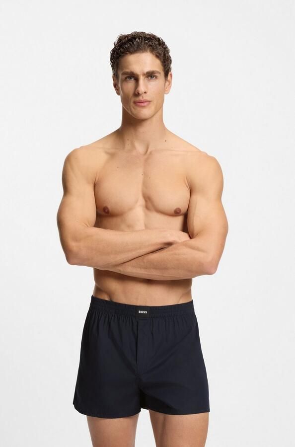 BOSS Boxershort 2P Boxer S. CW Peach met logopatch op de tailleband (set 2 stuks) - Foto 5