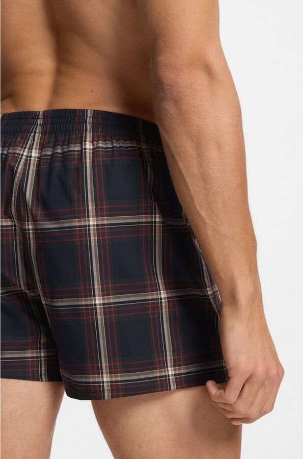 BOSS Boxershort 2P Boxer S. CW Peach met logopatch op de tailleband (set 2 stuks) - Foto 3