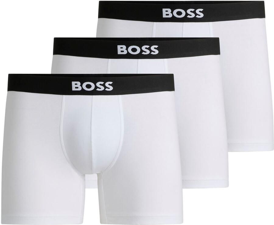 Boss Boxershort met elastische band met logo in een set van 3 stuks model 'ONE' - Foto 8