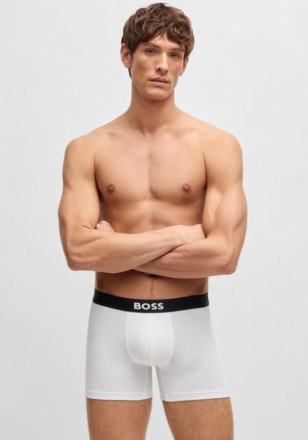 Boss Boxershort met elastische band met logo in een set van 3 stuks model 'ONE' - Foto 2