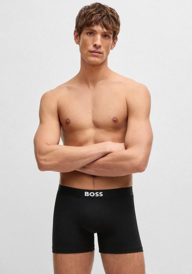 Boss Boxershort met elastische band met logo in een set van 3 stuks model 'ONE' - Foto 7
