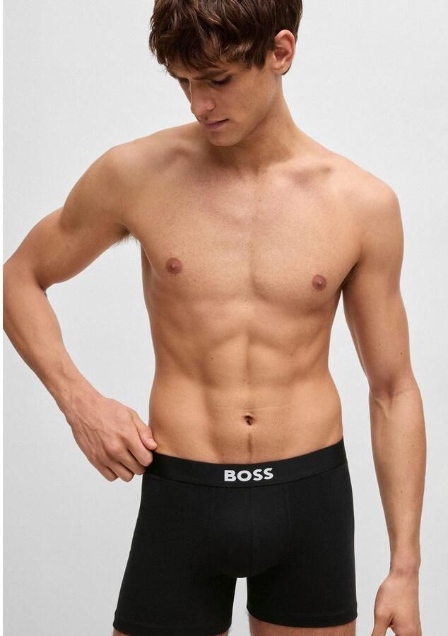 Boss Boxershort met elastische band met logo in een set van 3 stuks model 'ONE' - Foto 5