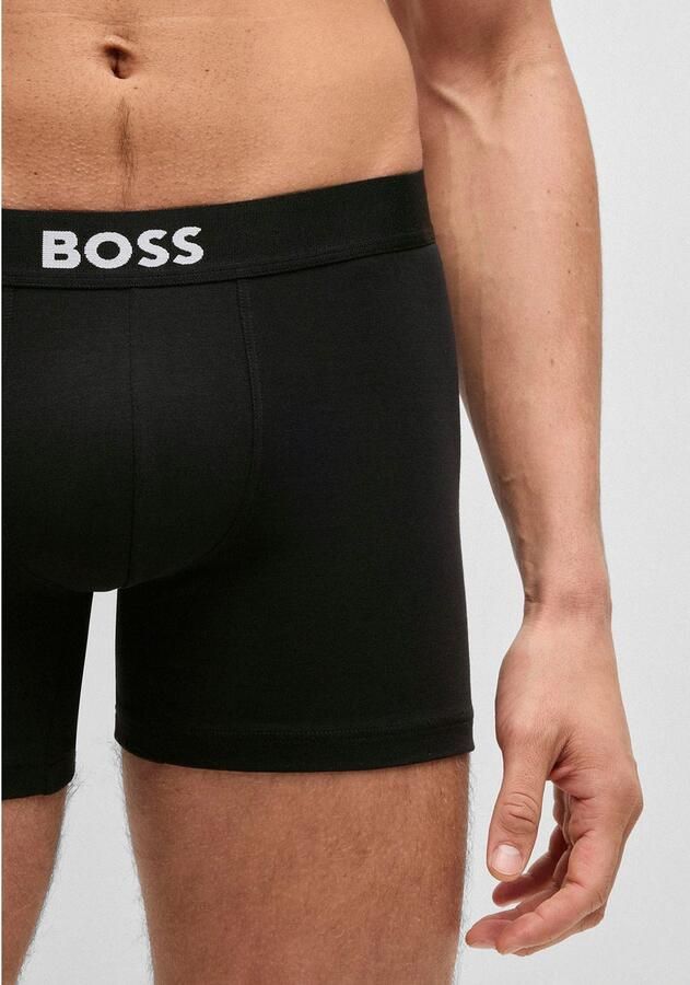 Boss Boxershort met elastische band met logo in een set van 3 stuks model 'ONE' - Foto 6
