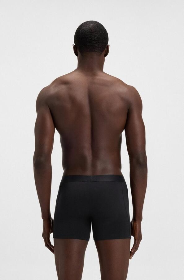 Boss Regular fit boxershort van een mix van katoen en elastaan in een set van 3 stuks - Foto 7
