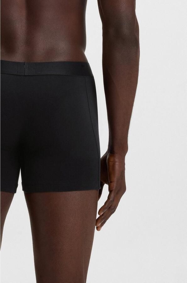 Boss Regular fit boxershort van een mix van katoen en elastaan in een set van 3 stuks - Foto 2