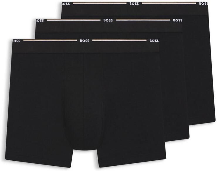 BOSS Boxershort Boxer Brief 3P Bamboo met logo-opschrift op de band (set 3 stuks) - Foto 13