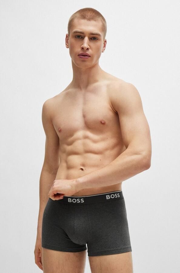 BOSS Boxershort TRUNK 3 PACK opdruk op de tailleband (3 stuks) - Foto 5