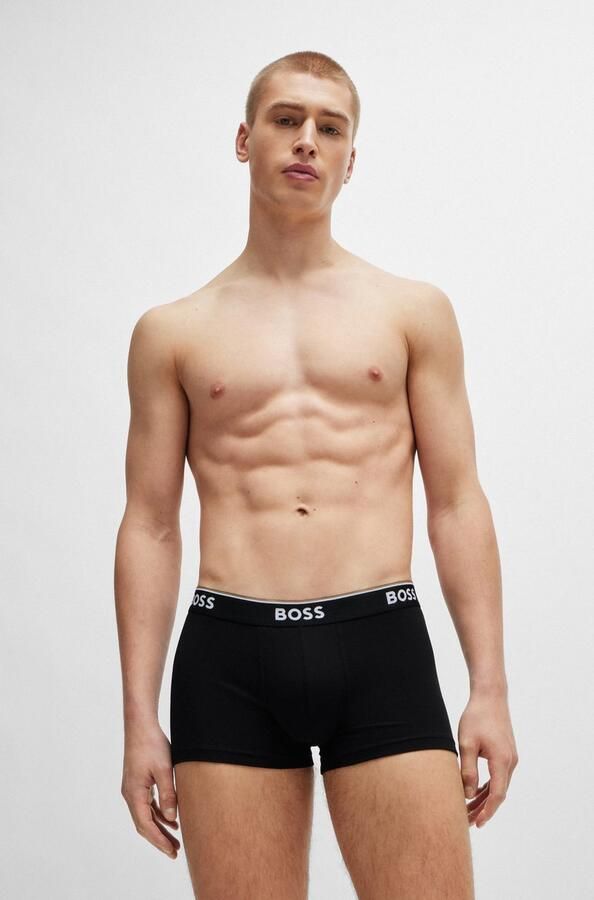 BOSS Boxershort TRUNK 3 PACK opdruk op de tailleband (3 stuks) - Foto 6