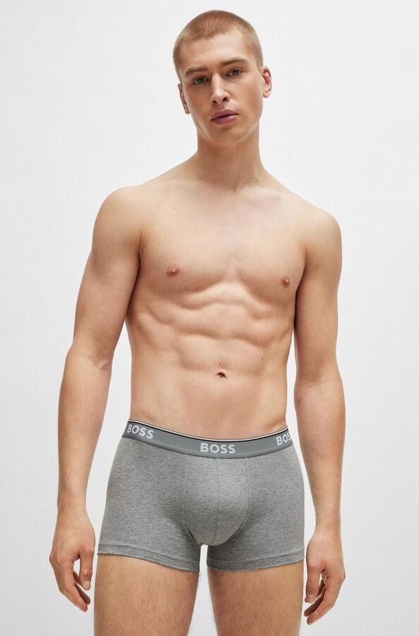 BOSS Boxershort TRUNK 3 PACK opdruk op de tailleband (3 stuks) - Foto 8