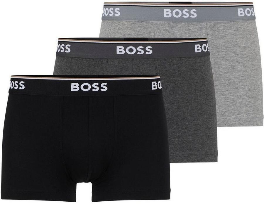 BOSS Boxershort TRUNK 3 PACK opdruk op de tailleband (3 stuks) - Foto 2