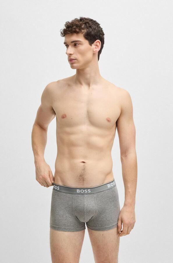 BOSS Boxershort TRUNK 3 PACK opdruk op de tailleband (3 stuks) - Foto 12